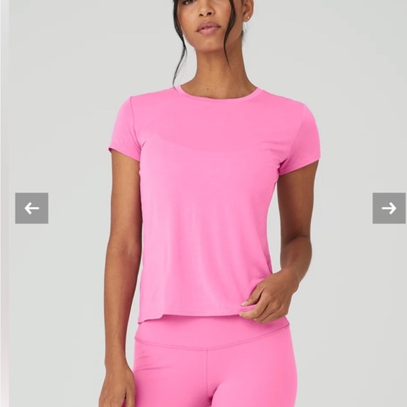 ALO Yoga Tops - ALO All Day Short Sleeve Tee